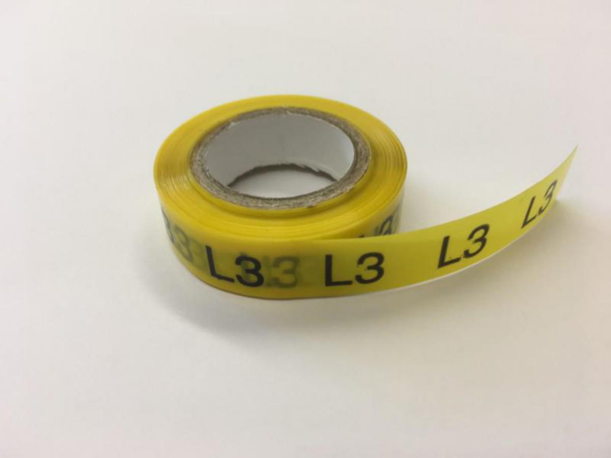 Merkintäteippi HellermannTyton - MERKINTÄTEIPPI HELLERMANN L3 KEL 12 MM X 10 M