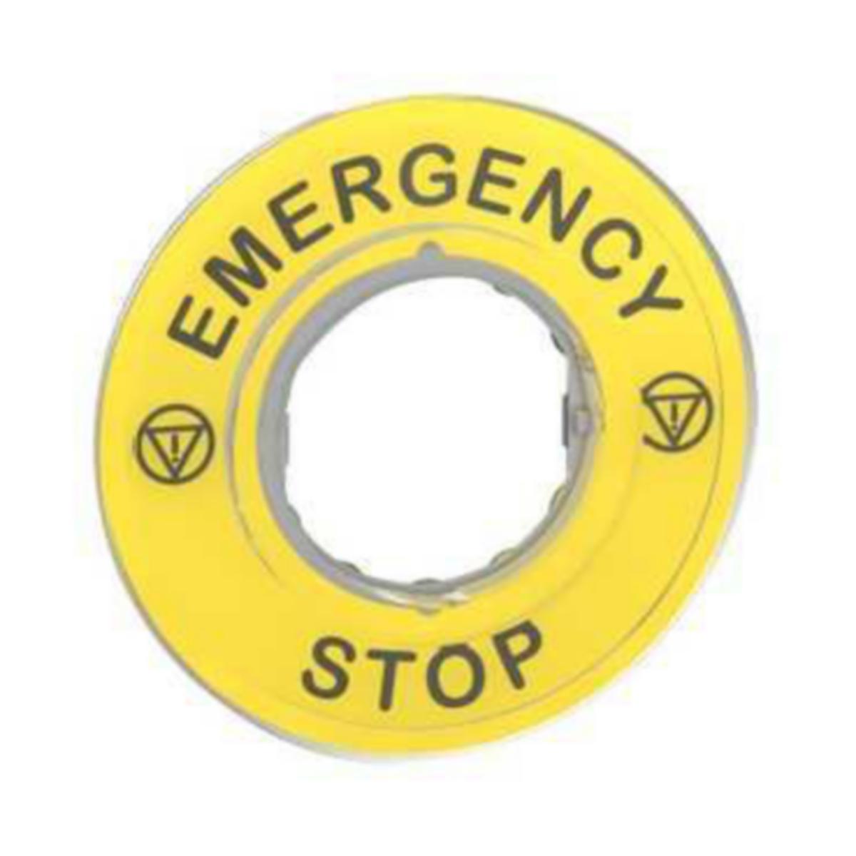 Kilpi Schneider Electronic - PAINIKE/MERKKIVA.KILPI HARMONY ZBY9320 EMERGENCY STOP D=60mm