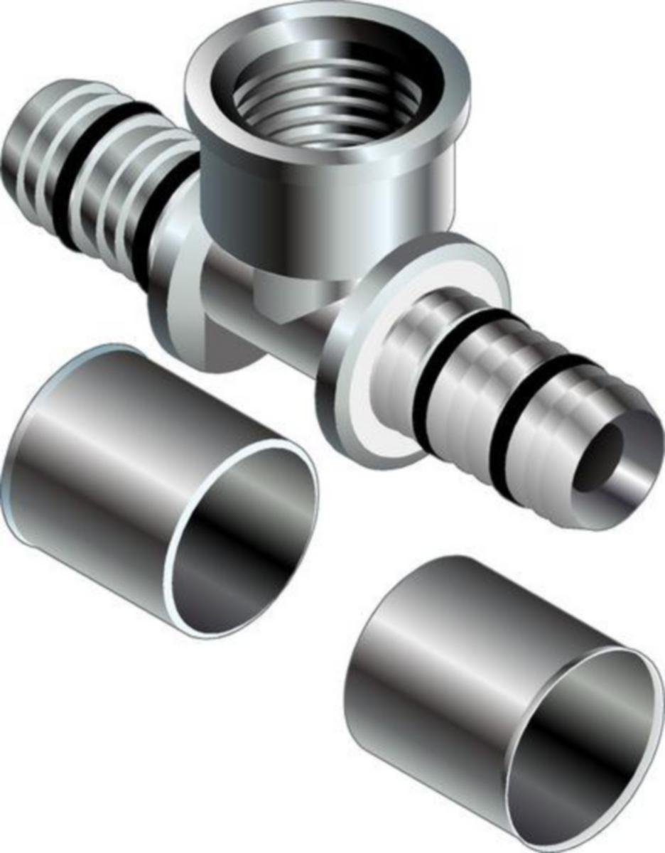 Puristus T-haara Wehopress sk - PURISTUS T-HAARA ERIK.MESS. WEHOPRESS 20 X 1/2" X 20 SK