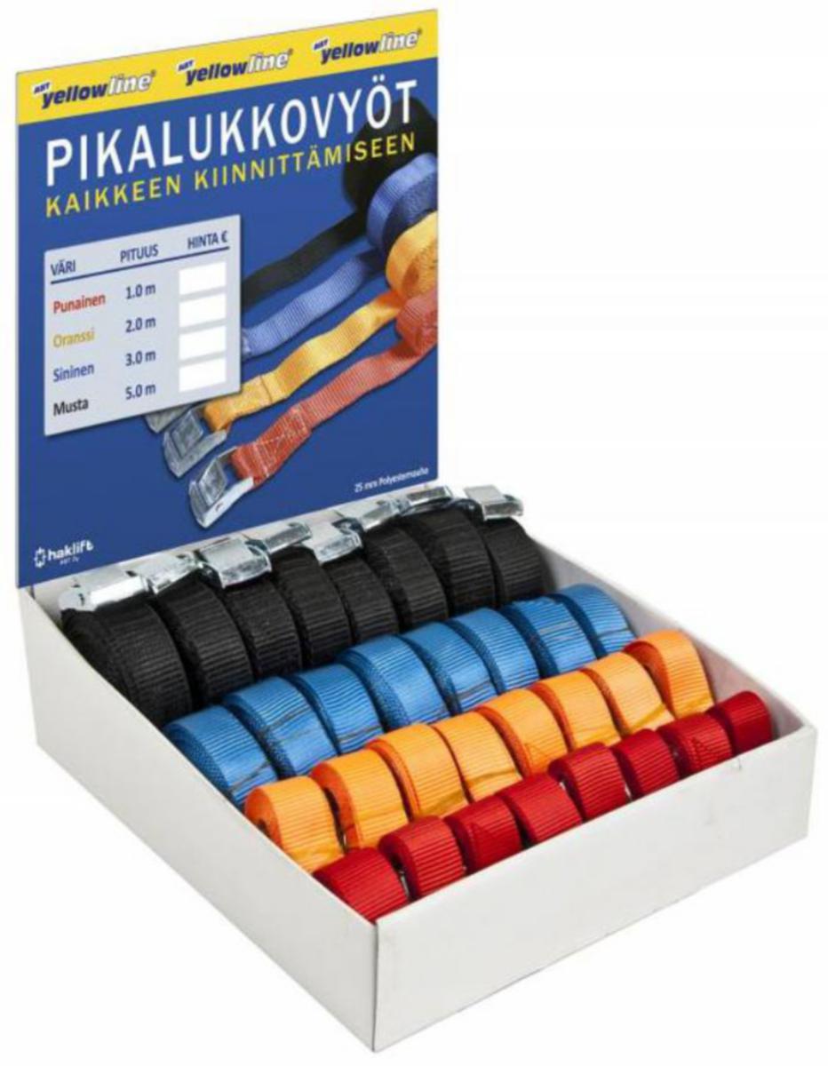 Pikalukkovyölajitelma Haklift SVPL - PIKALUKKOVYÖ LAJITELMA 40KPL SVPL250LA