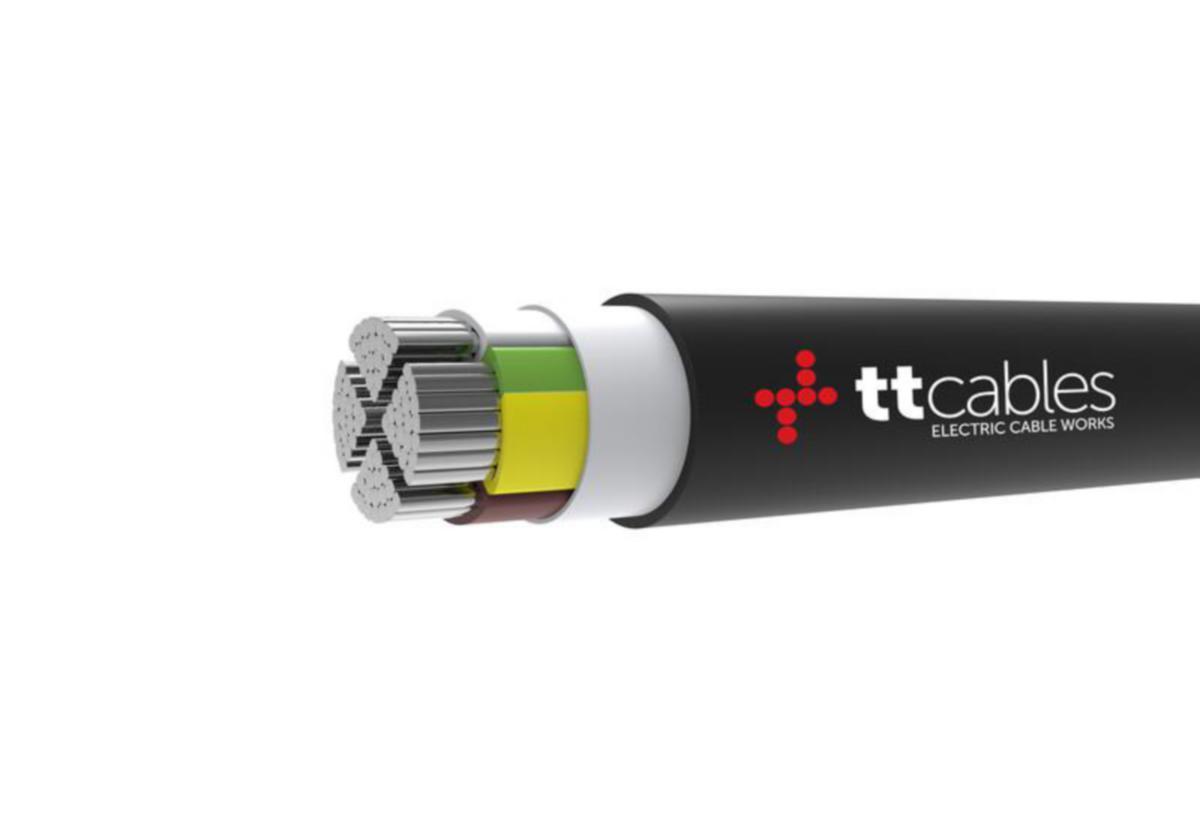Alumiinivoimakaapeli AXMK-PE 4x120 - ALUMIINIVOIMAKAAPELI TT CABLES AXMK-PE 4G120 SM K500