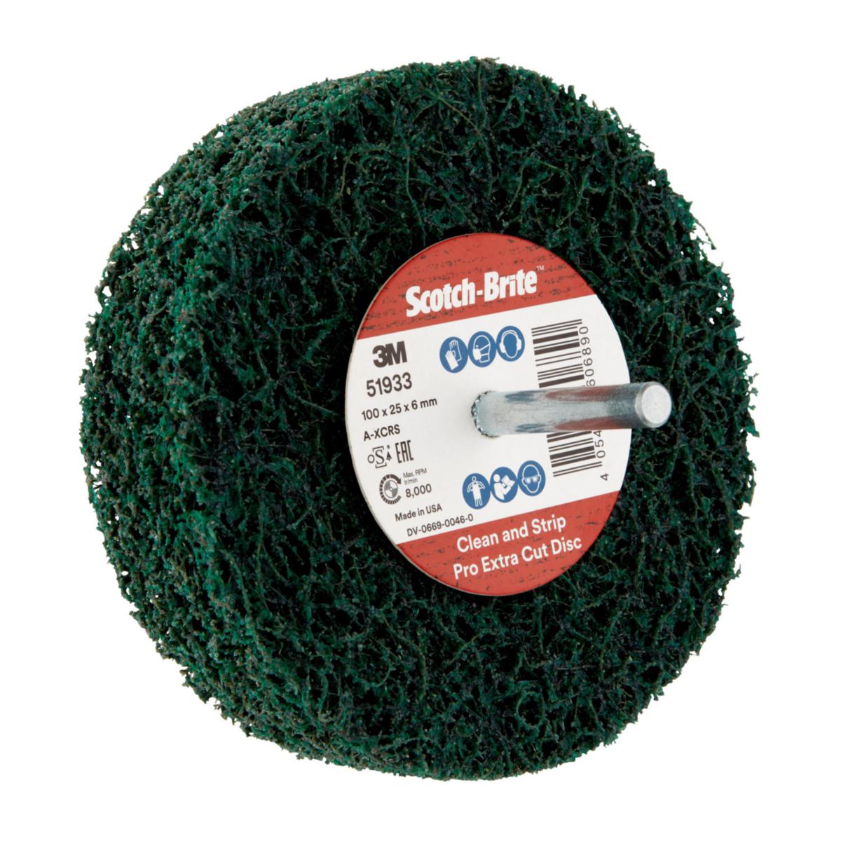 Puhdistuslaikka 3M Scotch-Brite™ XB-ZS Pro Extra Cut - PUHDISTUSLAIKKA SCOTCH-BRITE ZS VIHREÄ A-XCRS 100X25X6MM