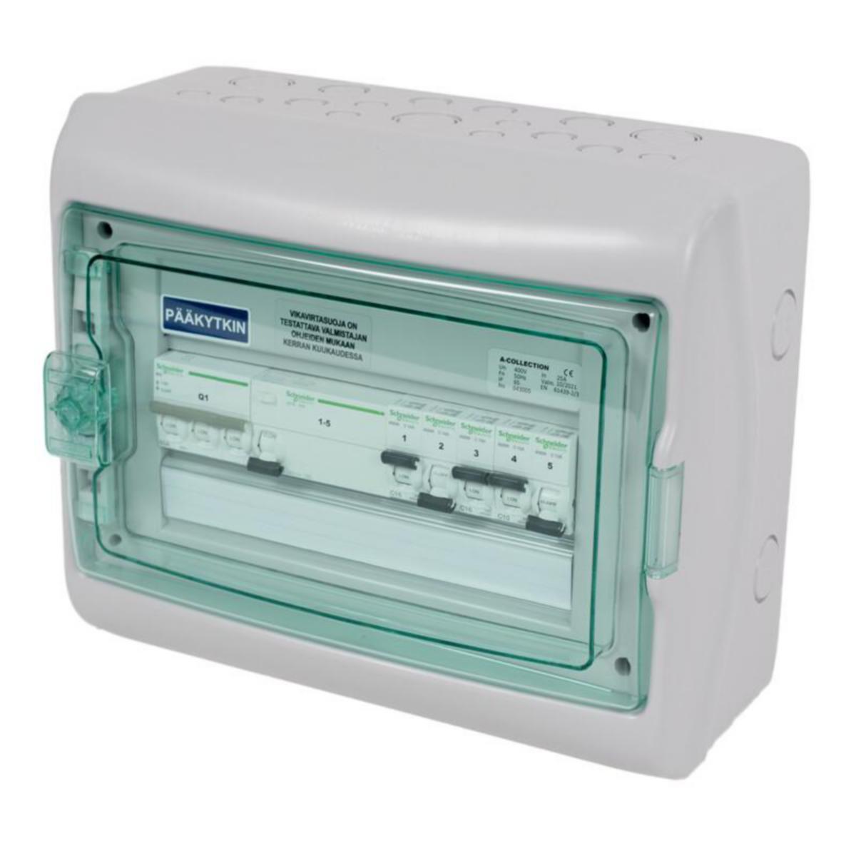 Ryhmäkeskus a-collection - RYHMÄKESKUS PINTA A-COLLECTION ARK 25A/5JS/VVS IP65