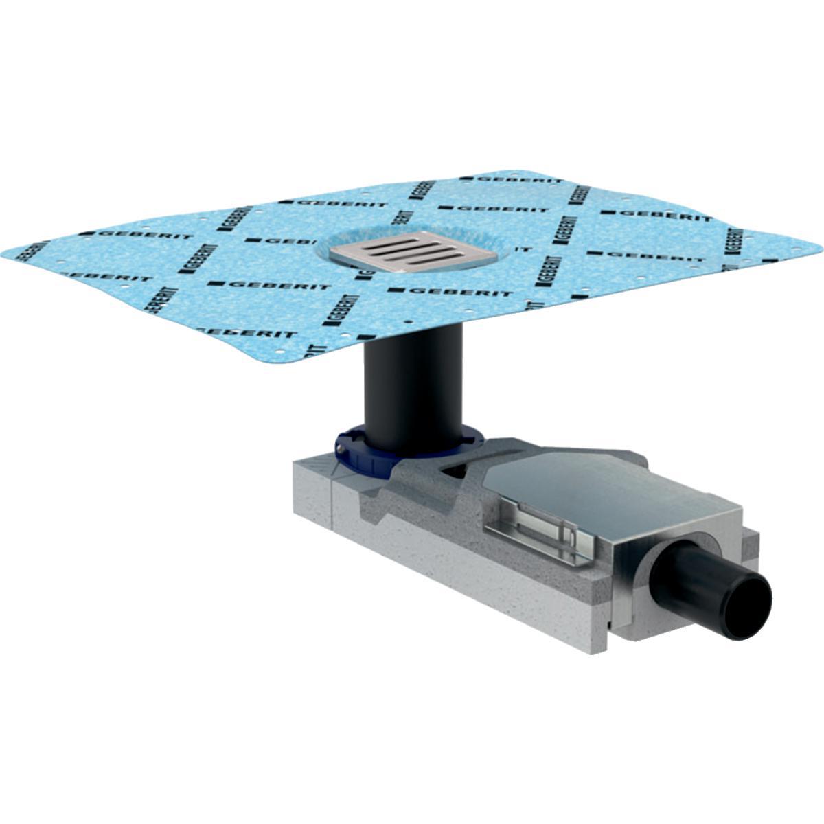 Lattiakaivo Geberit CleanPoint neliökannella DN40 - LATTIAKAIVO GEBERIT CLEANPOINT NELIÖKANSI DN40