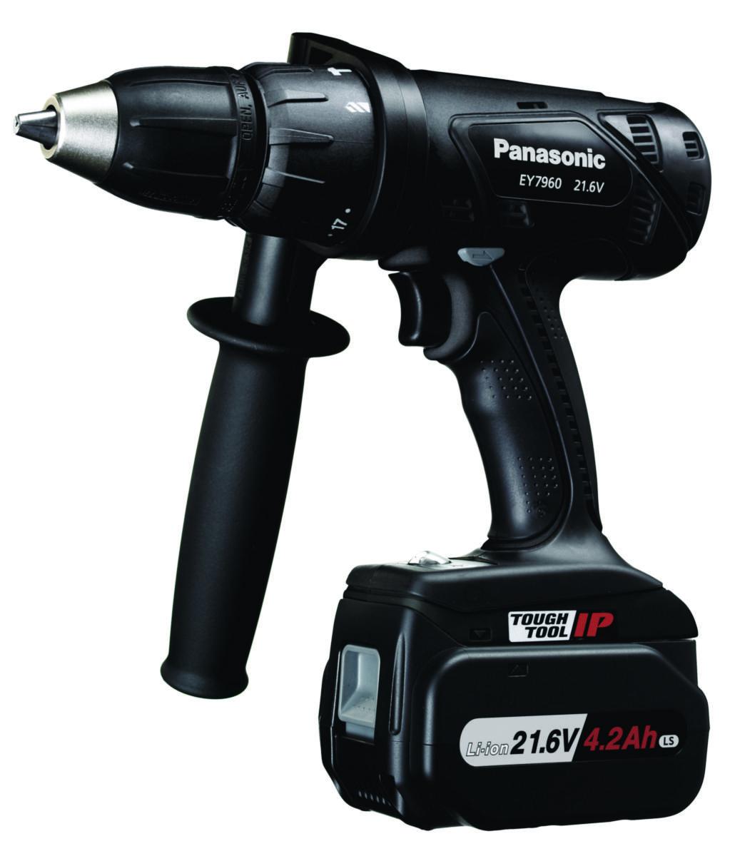 Akkuiskuporakone/ruuvinväännin Panasonic EY7960 - AKKUISKUPORAKONE 21.6V PANASONIC EY7960LS2S 2X4.2AH