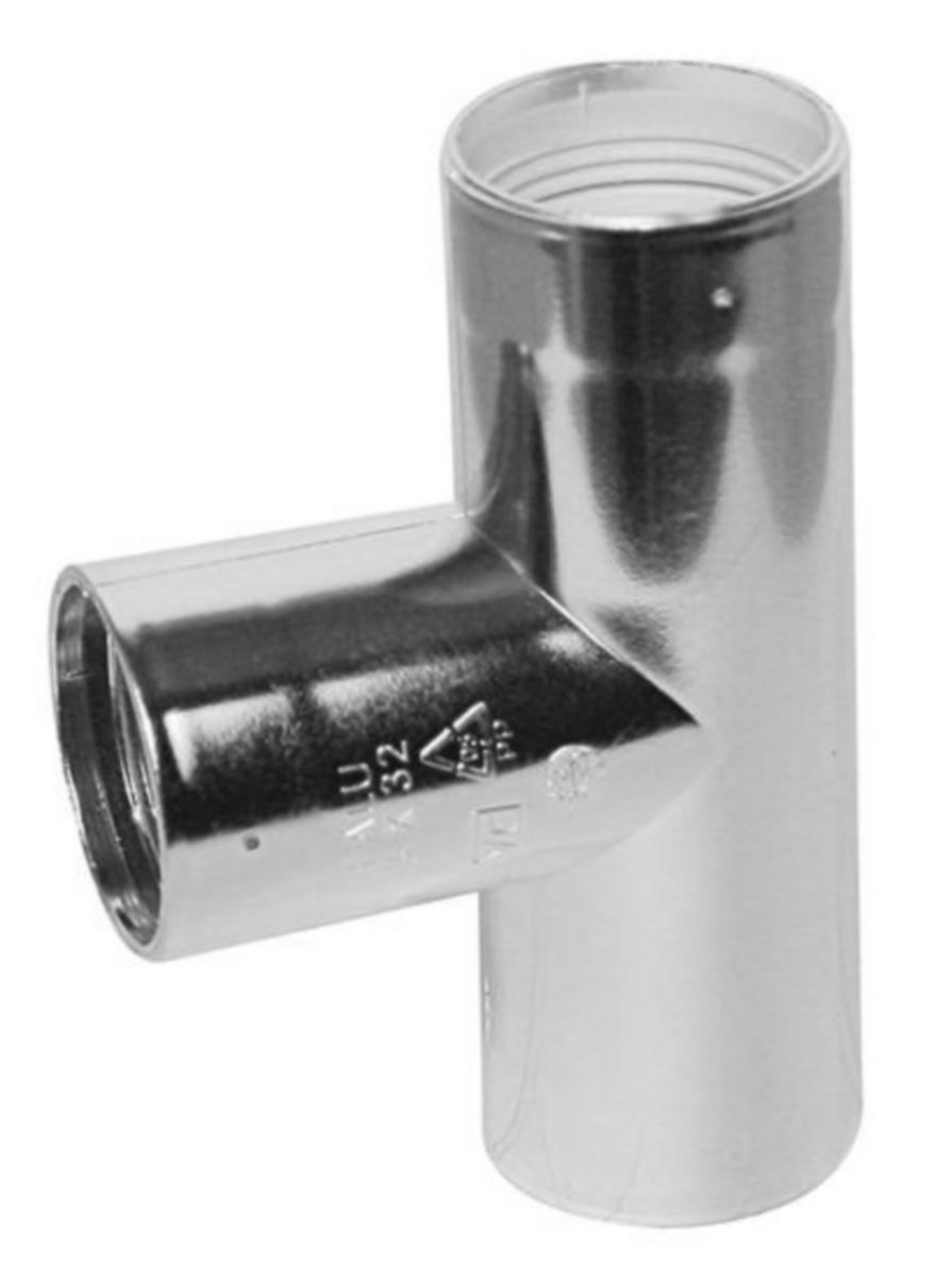 Muhvihaara Faluplast kromattu 90° - MUHVIHAARA 90° 32 X 3 MUHV. KROM FALU-VULK