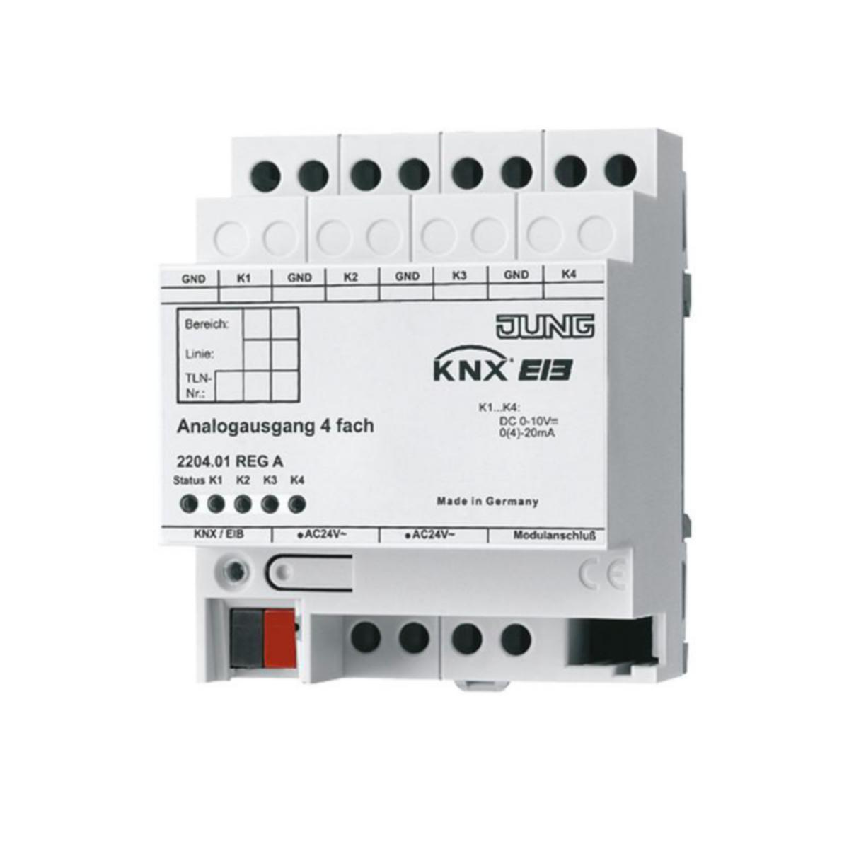 Lähtöyksikkö KNX Ensto Jung - LÄHTÖYKSIKKÖ KNX JUNG KNX ANAL. YKS. (VAATII WSSV10)