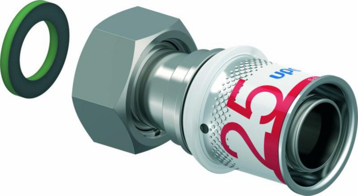 Kytkentäliitin Uponor S-Press Plus - KYTKENTÄLIITIN S-PRESS PLUS UPONOR 25-G3/4" PYÖR.MUTT.
