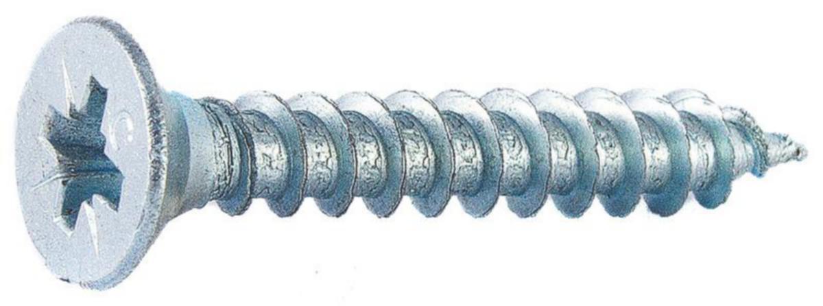 Yleisruuvi uppokanta PZ ZN täyskierre - YLEISRUUVI UPPOK. TÄYSK. PZ 4.5X50 ZN 500 KPL