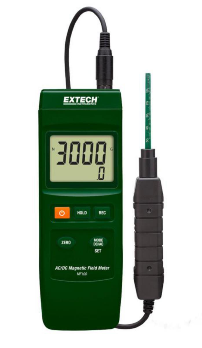 Magneettikenttämittari MF100 Extech - MAGNEETTIKENTTÄMITTARI EXTECH LÄMPÖTILAKORJAIMELLA HAL-ANT
