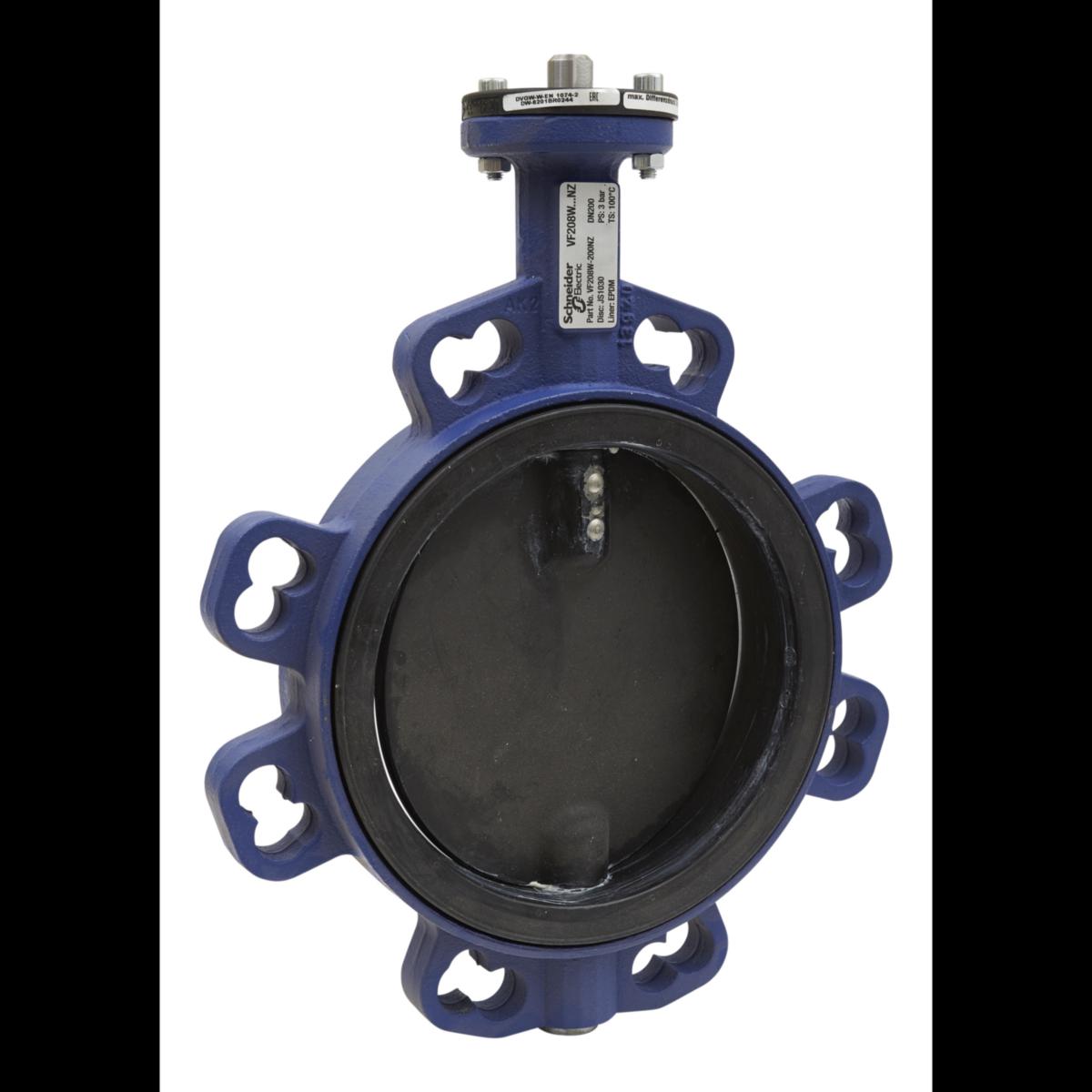 Venttiili Schneider VF208 SpaceLogic - VENTTIILI SCHNEIDER VF208 LÄPPÄV.DN200 KV3500 MF40 IRON