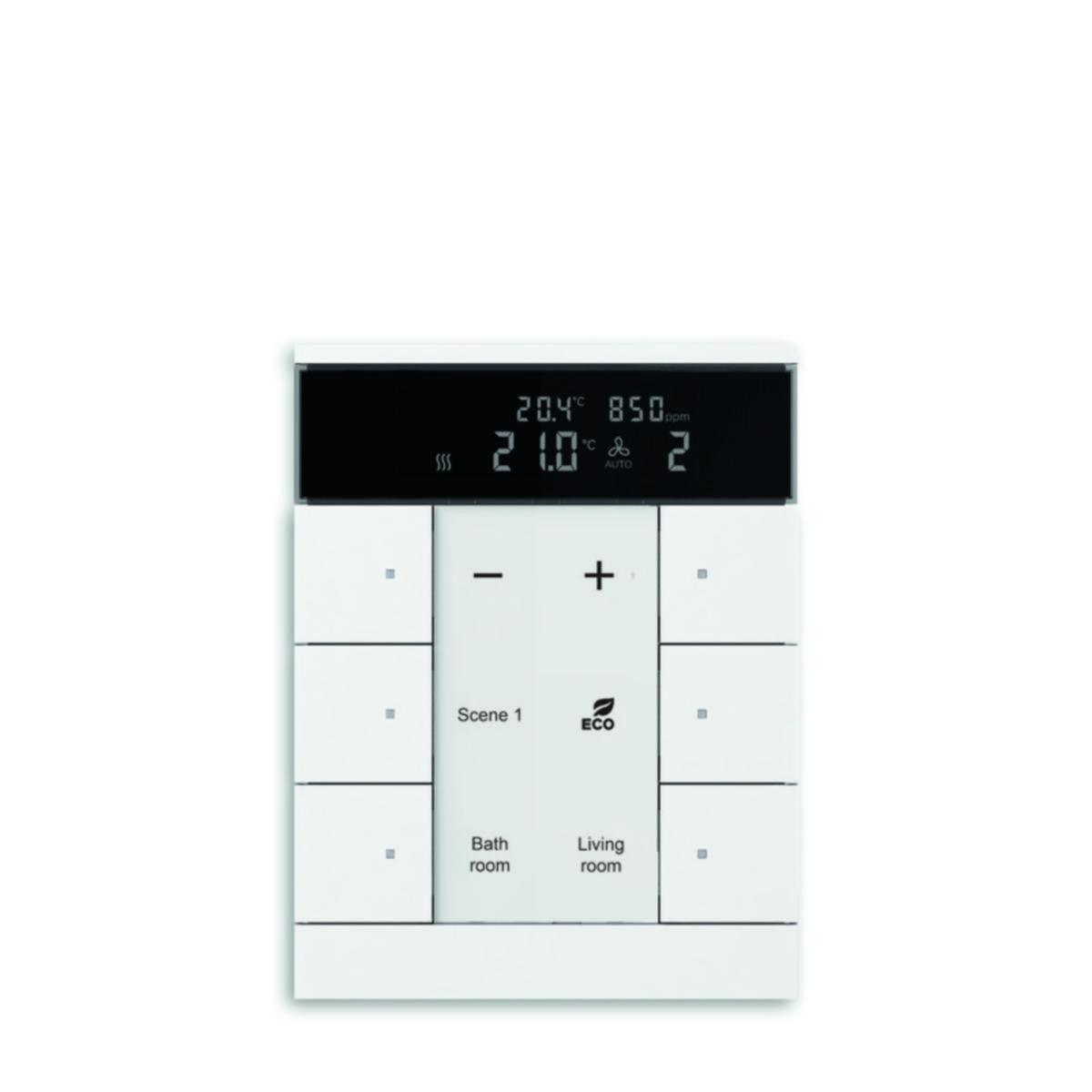 Huonetermostaatti KNX ABB - HUONETERMOSTAATTI KNX ABB 6-OS T CO2 RH% VAL