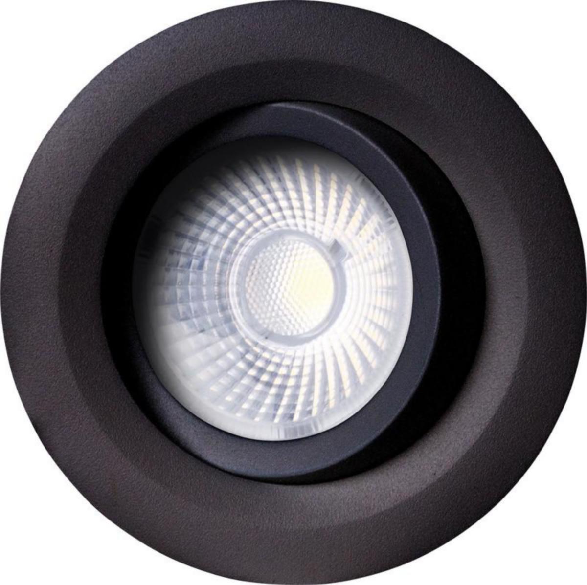 Alasvalo Black Box Unilamp Tilt - ALASVALO UNILAMP TILT IP44 8W 3K BLACK