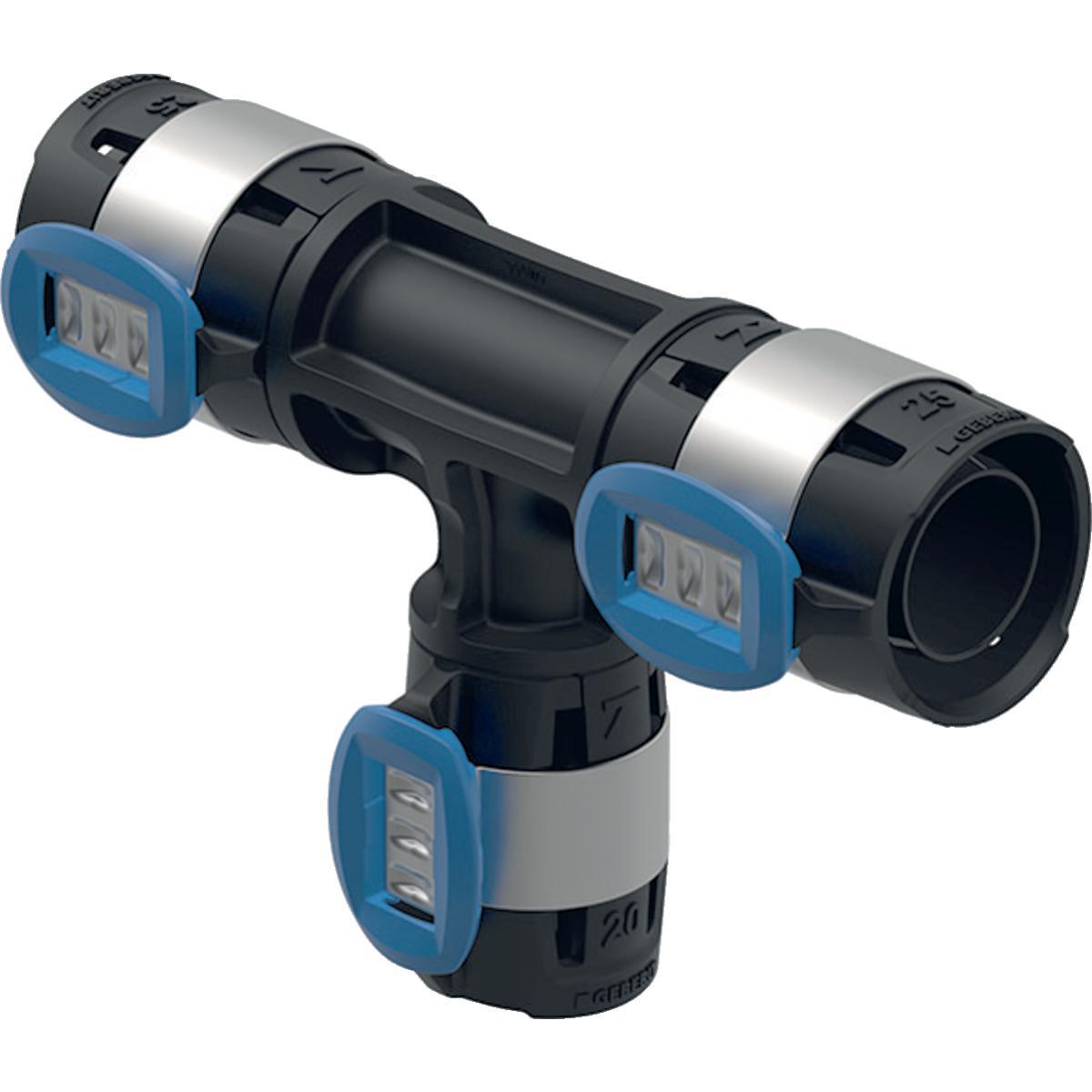 T-haara Geberit FlowFit supistettu - PURISTUSLIITIN T-HAARA SUPISTETTU D25-20-20