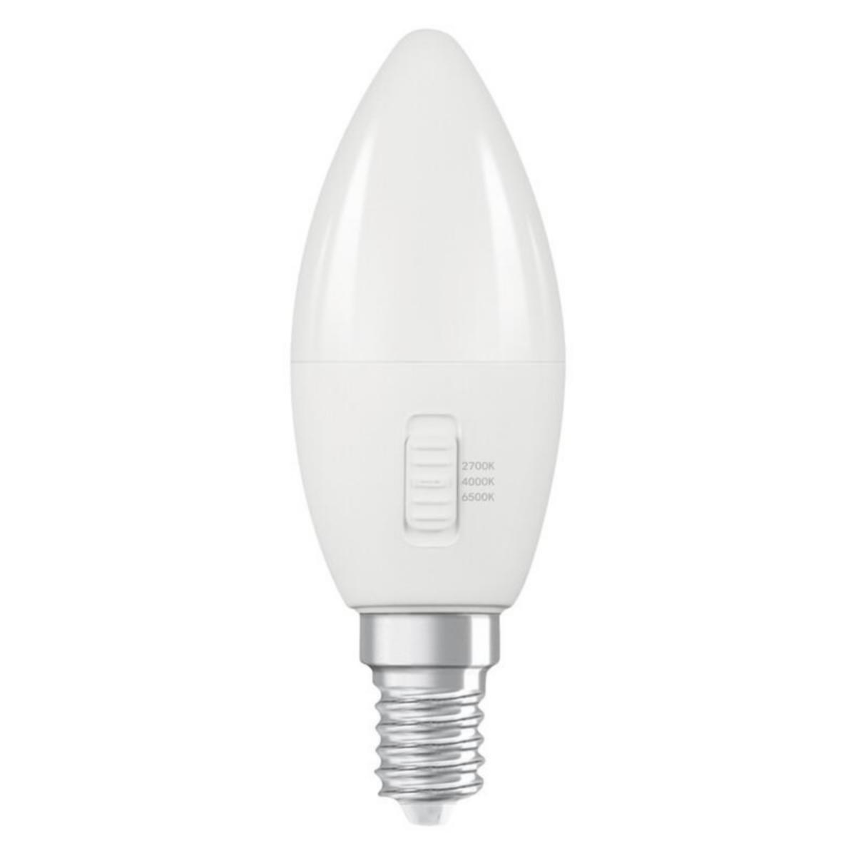 Kynttilälamppu Ledvance Performance Classic CCT Select - KYNTTILÄLAMPPU LEDVANCE CLB 4,9W 3CCT 470LM E14 DIM OP