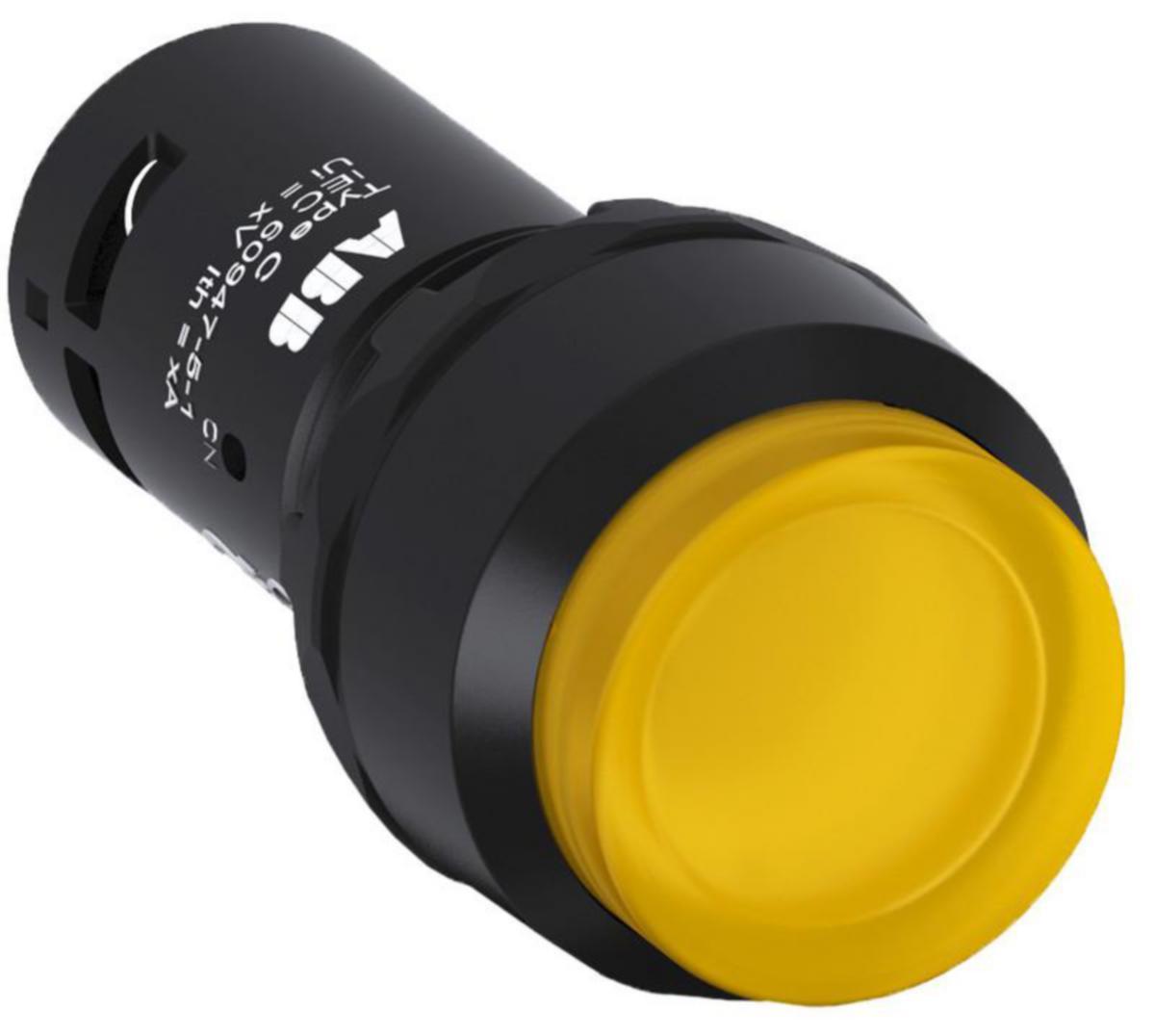 Ulkoneva valopainike ABB Compact - ULKONEVA VALOPAINIKE COMPACT KELTAINEN, PALAUTUVA, 1NO