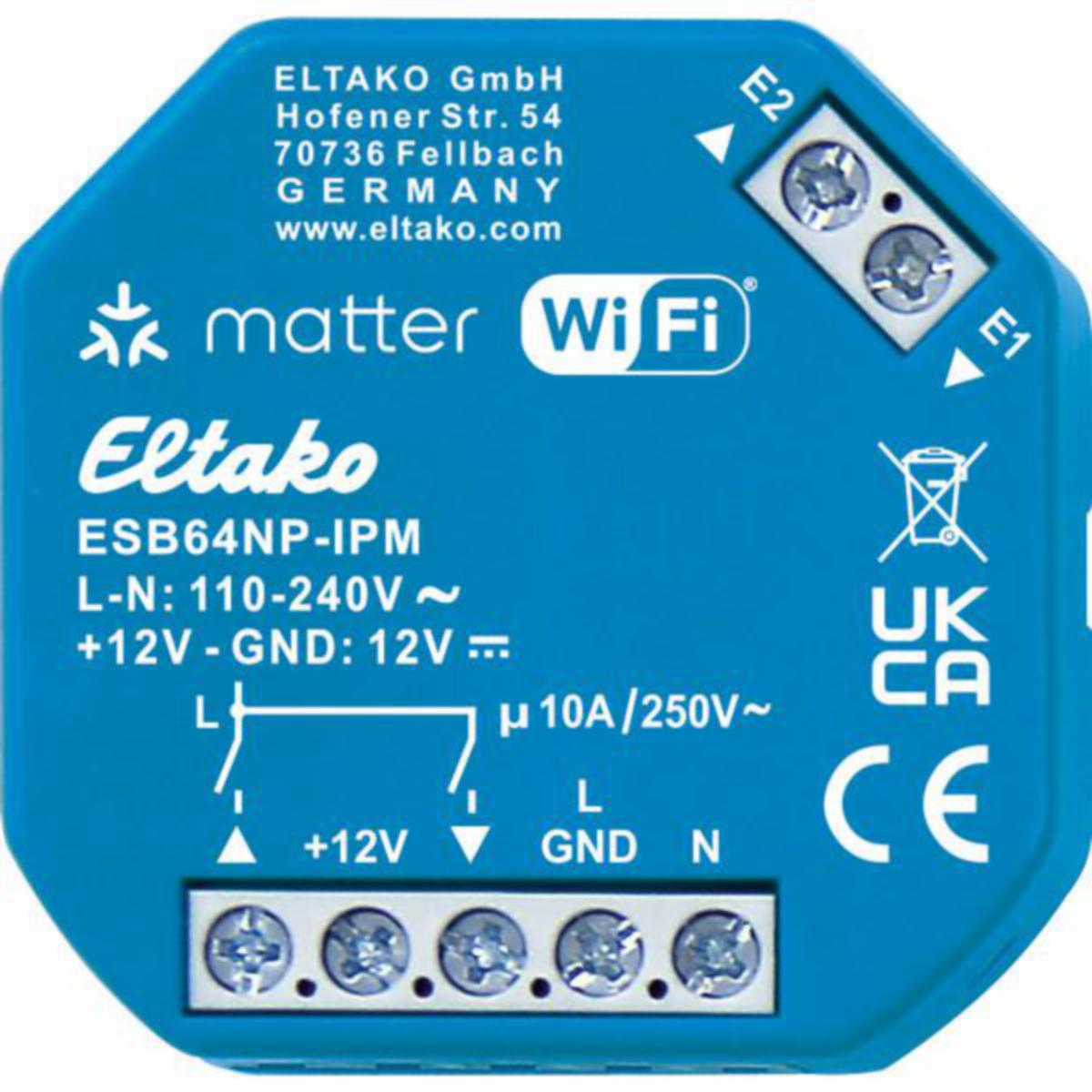 Ohjauslaite Eltako Sarja 64 - OHJAUSLAITE SARJA 64 VERHOMOOTTORIOHJ.WIFI,MATTER