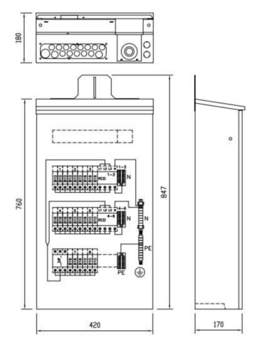 Ryhmäkeskus Fe Ensto Esteri - RYHMÄKESKUS FE ESTERI 2XVVS 13X10A 11X16A IP34 50A