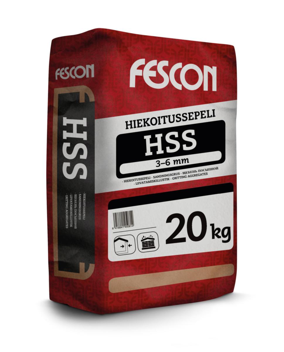 Hiekoitussepeli Fescon HSS - HIEKOITUSSEPELI 20KG FESCON 61009 HSS RAEKOKO 3-6MM