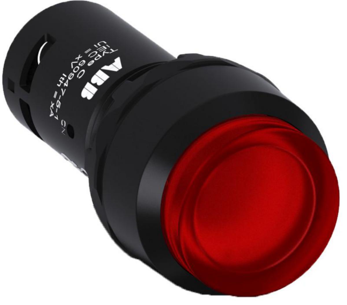 Ulkoneva valopainike ABB Compact - ULKONEVA VALOPAINIKE COMPACT PUNAINEN, PALAUTUMATON, 1NO