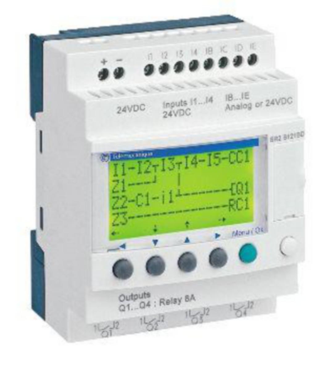 Ohjelmoitava rele Schneider Electric Zelio SR - OHJELMOITAVA RELE ZELIO SR 12 I-O 24 VDC