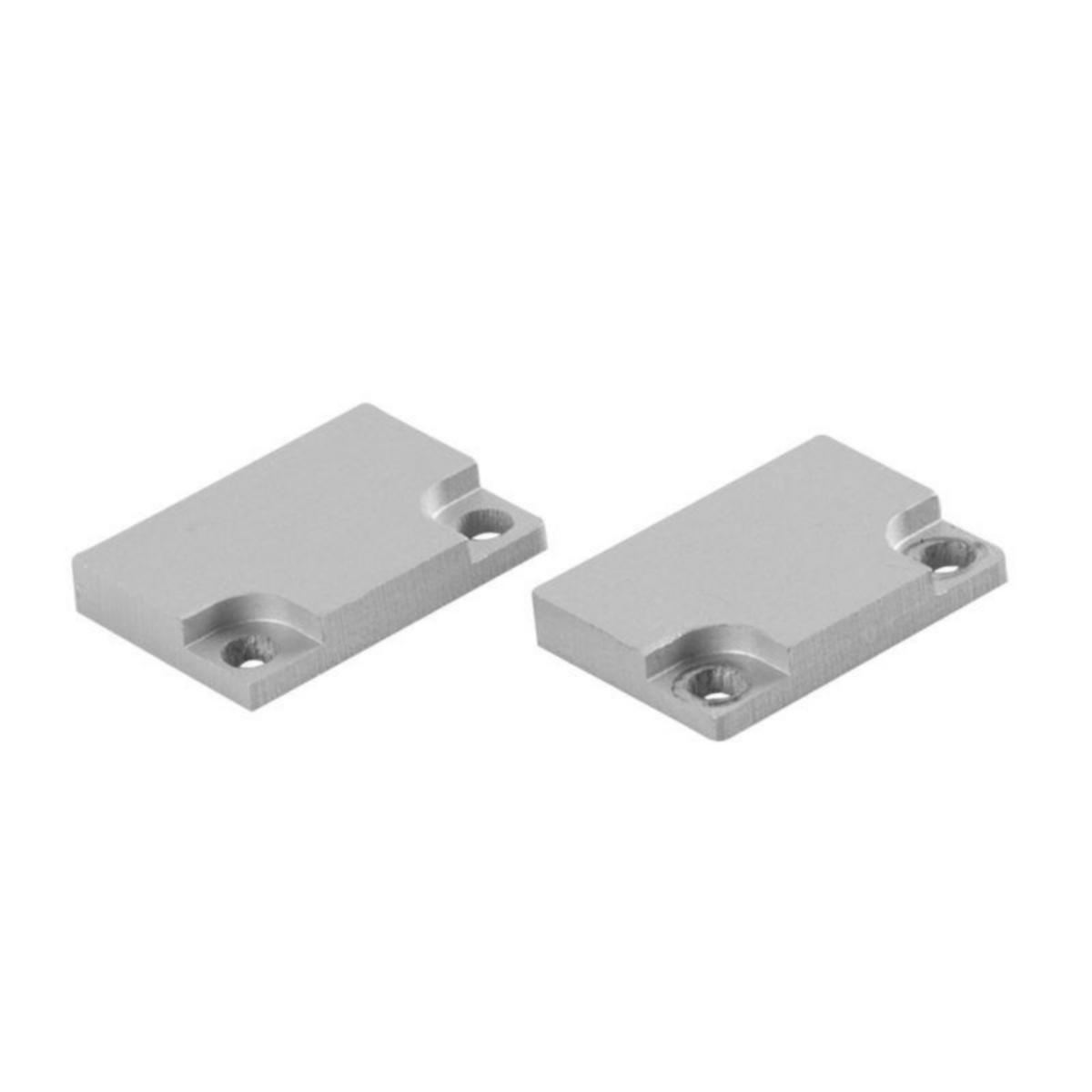 LED-alumiiniprofiili Hide-a-lite U - PÄÄTYLEVY HIDE A LITE U-KISKOON MATALA ALU 2KPL