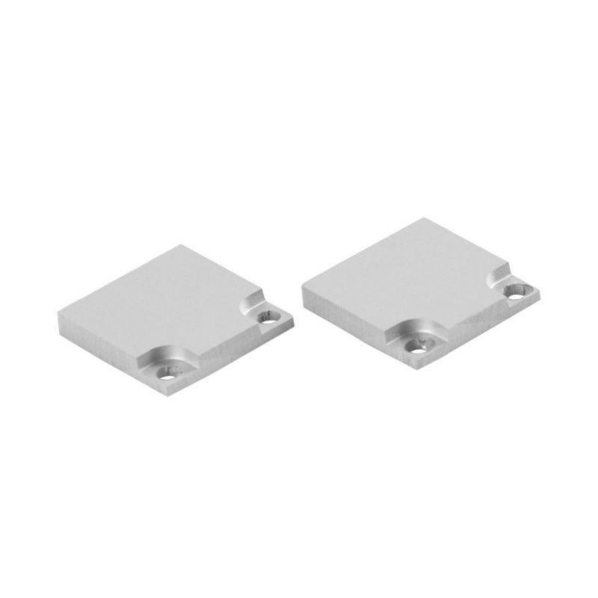 LED-alumiiniprofiili Hide-a-lite U - PÄÄTYLEVY HIDE A LITE U-KISKOON KORKA ALU 2KPL