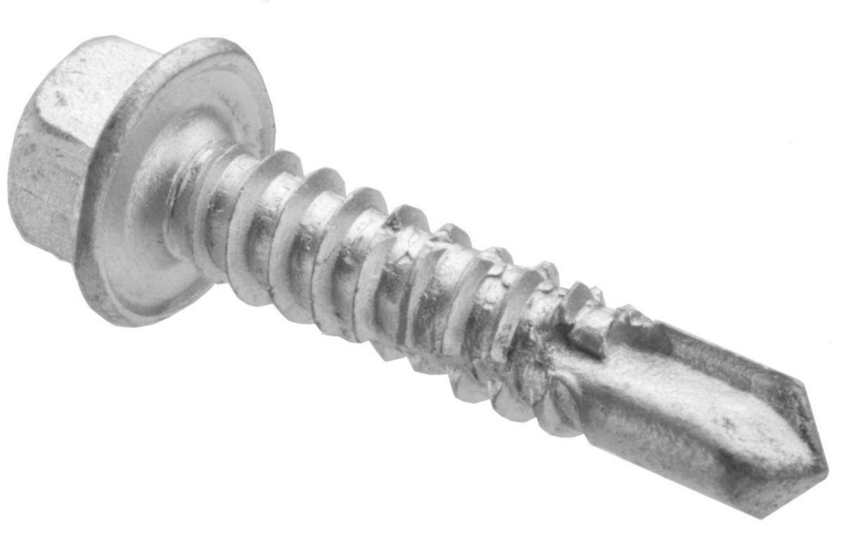 Poraruuvi DIN 7504K ZN kuusiokanta - PORARUUVI KUUSIOKANTA 4.2X13 7504K ZN 100KPL (IP)