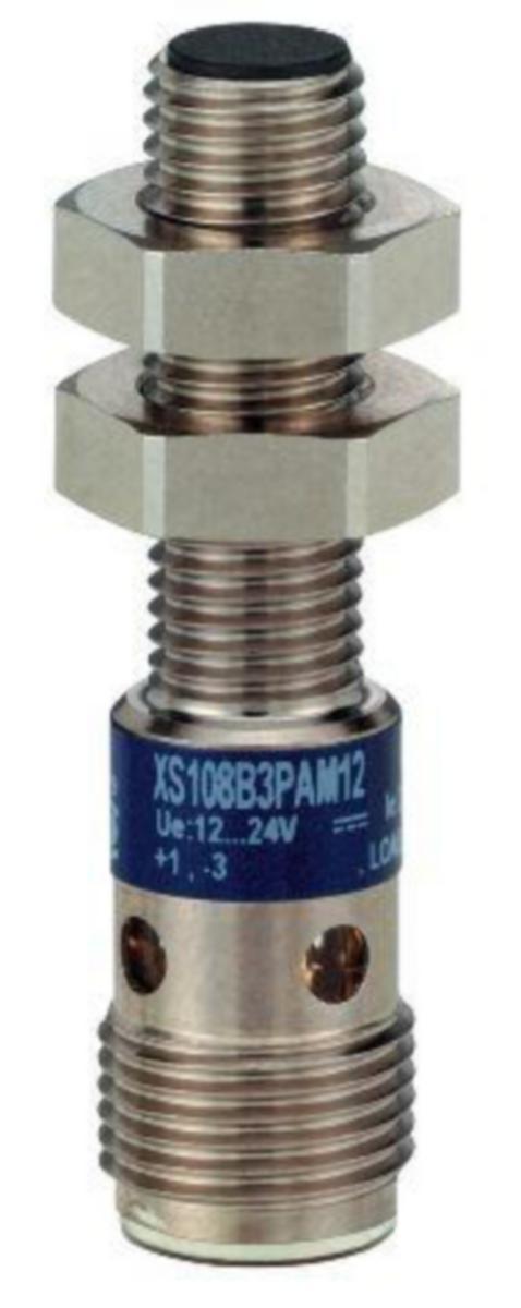 Induktiivinen tunnistin Telemecanique OsiSense XS108B3-sarja M8 - INDUKTIIVINEN TUNNISTIN M8 XS108B3PAM12 PNP NO M12 SN2MM