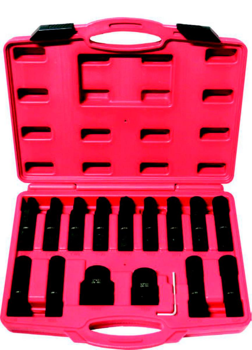 Konehylsysarja XL-tools 3/4" ja 1" Torx, E-Torx, kuusio - KONEHYLSYSARJA 3/4", RJA 23-OS.