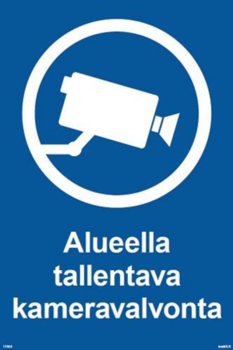 Merkintätarra Malkit Kiinteistö - MERKINTÄTARRA MALKIT TALLENT KAMERAVALVONTA 80X100
