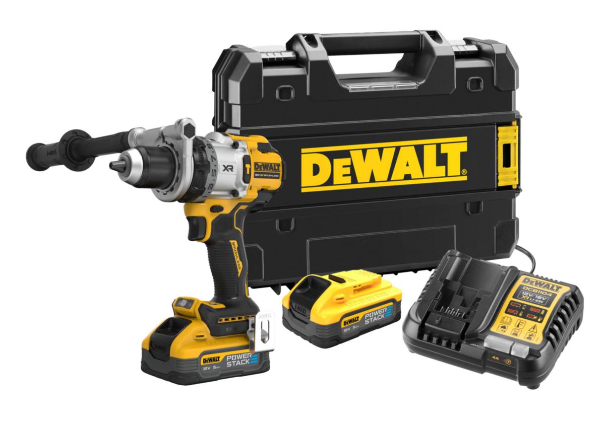 Akkuiskuporakone/ruuvinväännin Dewalt DCD1007H2T - AKKUISKUPORAKONE DEWALT 18V XR 2X5AH PS