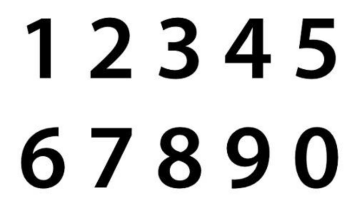 Merkintätarra Malkit Numero 50mm - MERKINTÄTARRA MALKIT TARRANUMERO 1 MUSTA 50MM