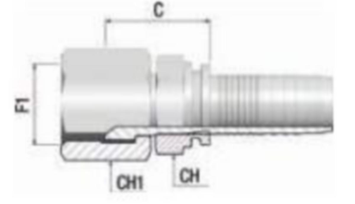 Hydrauliikkaliitin Dunlop Hiflex sisäkierre JIC 37ast - DKJ - LETKULIITIN JIC 37 SK DH A50005-12-12SH