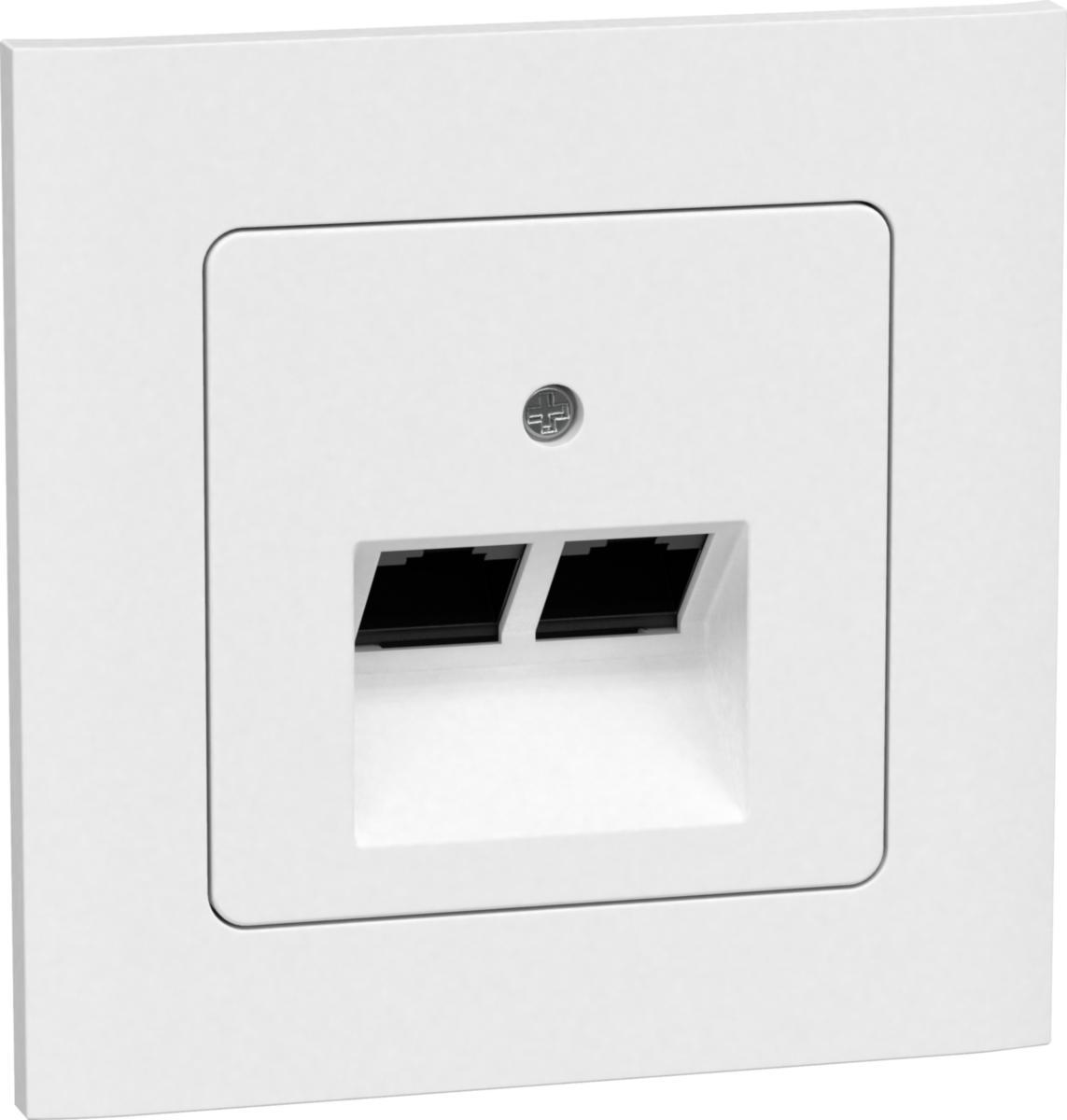 Datapistorasia, uppoasennus, Connect 2 Home, Gelia - PISTORASIA DATA 2xRJ45 CONNECT2HOME UPPO VALK