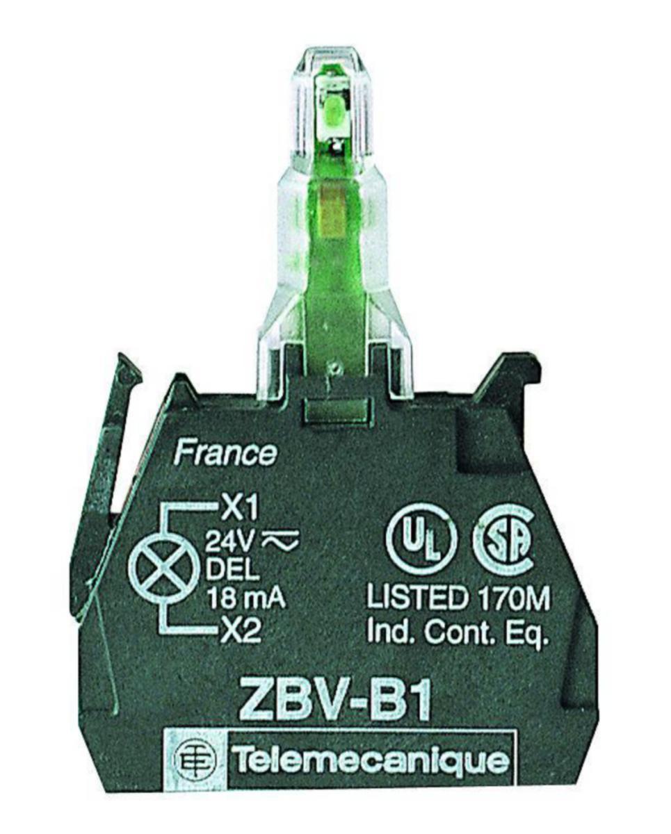 Merkkivaloelementti Schneider Electric Harmony ZBVB- ja ZBVM-sarja - MERKKIVALOKALUSTE HARMONY ZBVB1 LED 24V RUUVILIITIN VAL
