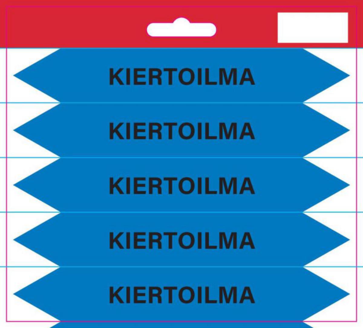 Merkintätarra Malkit Putkisto - MERKINTÄTARRA MALKIT PUTKISTOTARRA KIERTOILMA