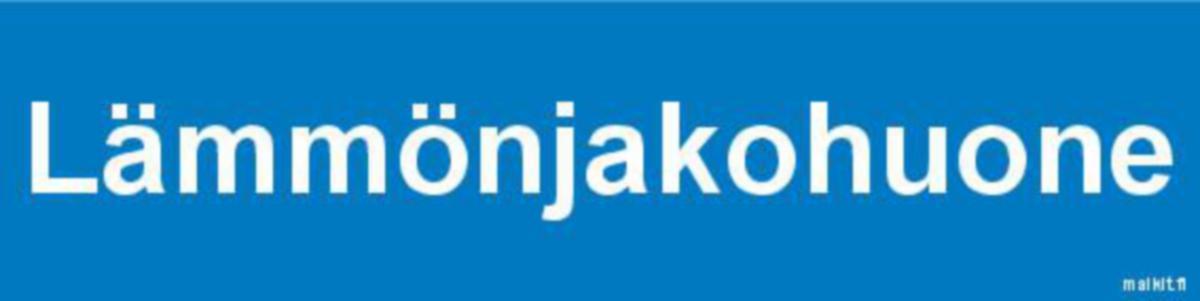 Merkintätarra Malkit Kiinteistö - MERKINTÄTARRA MALKIT LÄMMÖNJAKOHUONE 200X50