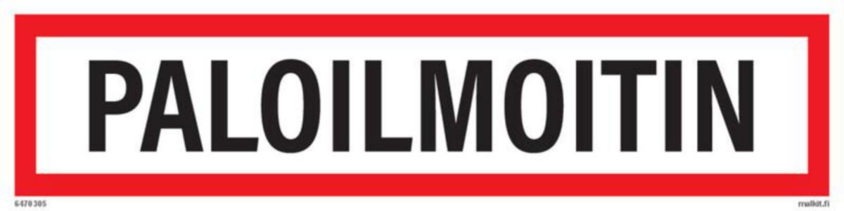 Merkintätarra Malkit Paloala - MERKINTÄTARRA MALKIT PALOILMOITIN 100X40