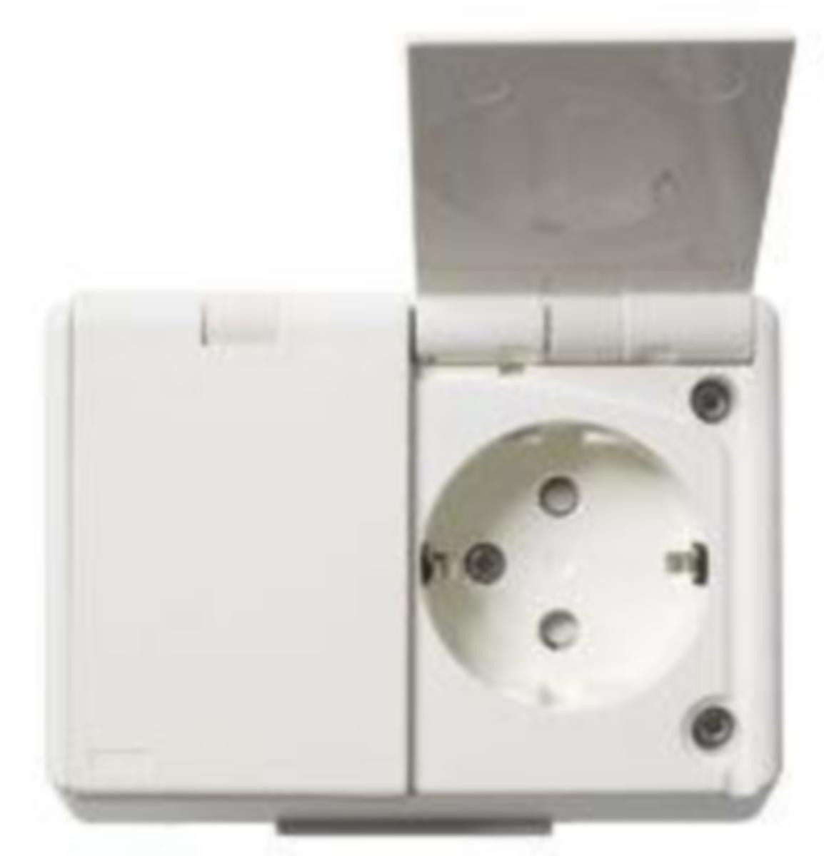 Pistorasia ELKO RS16 upotettava 2-osainen IP 44 - PISTORASIA ELKO RS16 2S/16A/250V/IP44 UPR VAL