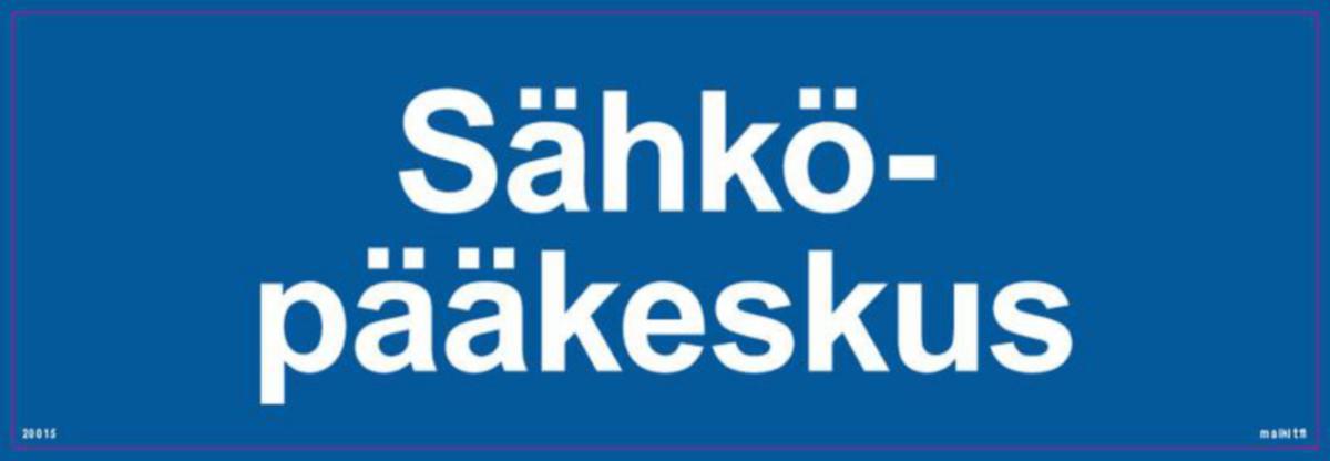 Merkintätarra Malkit Sähköala - MERKINTÄTARRA MALKIT SÄHKÖPÄÄKESKUS 300X100