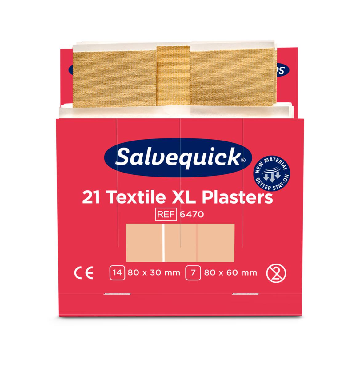Kangaslaastari Salvequick 6470 iso - KANGASLAASTARI ISO 6X21 KPL CEDERROTH 6470