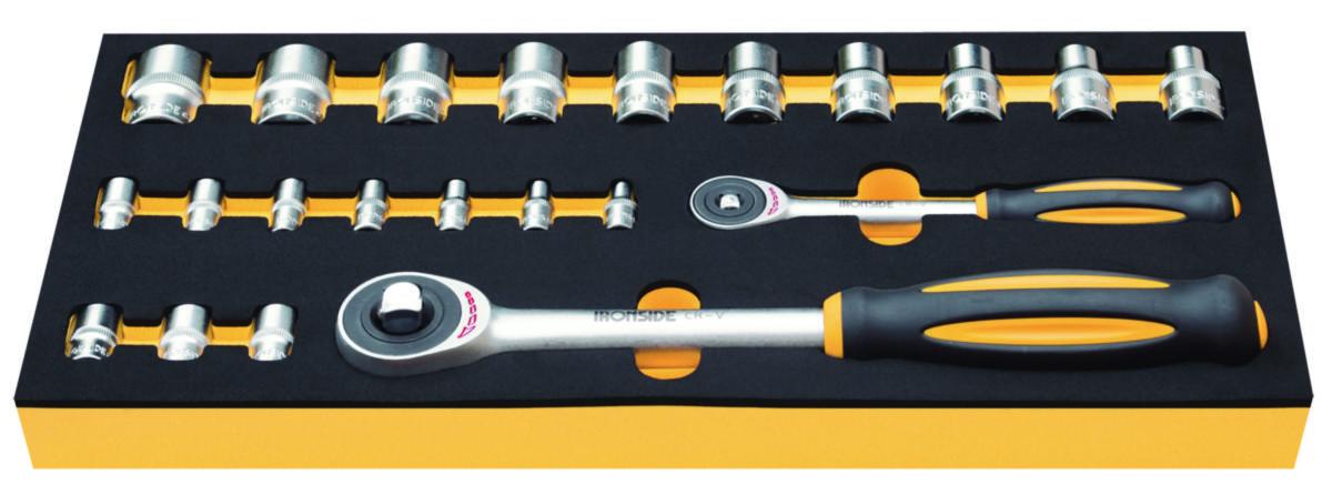 Räikkäväänninsarja Ironside moduuliin Twister ½" ja 1/4" - HYLSYSARJAT1/2"JA1/4"TWIST IRONSIDE 100252 MODUULI 40X19F