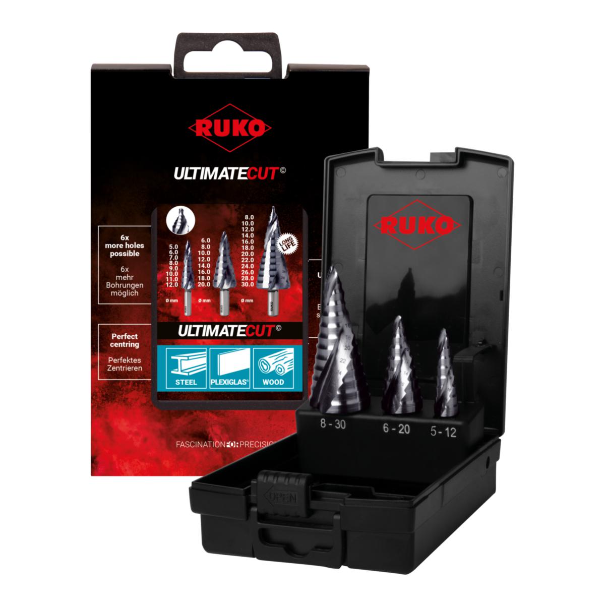 Porrasporasarja Ruko HSS FLO 5-30mm - PORRASPORASARJA 5-30MM HSS FLO RUKO 101626PRO