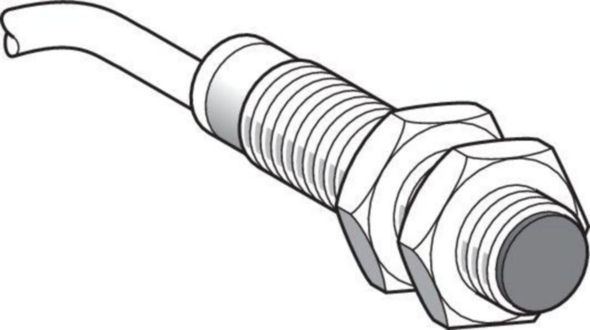 Induktiivinen tunnistin Telemecanique OsiSense XS512B1-sarja M12 - INDUKTIIVINEN TUNNISTIN M12 XS512B1MAL2 AC/DC NO SN=2MM 2M