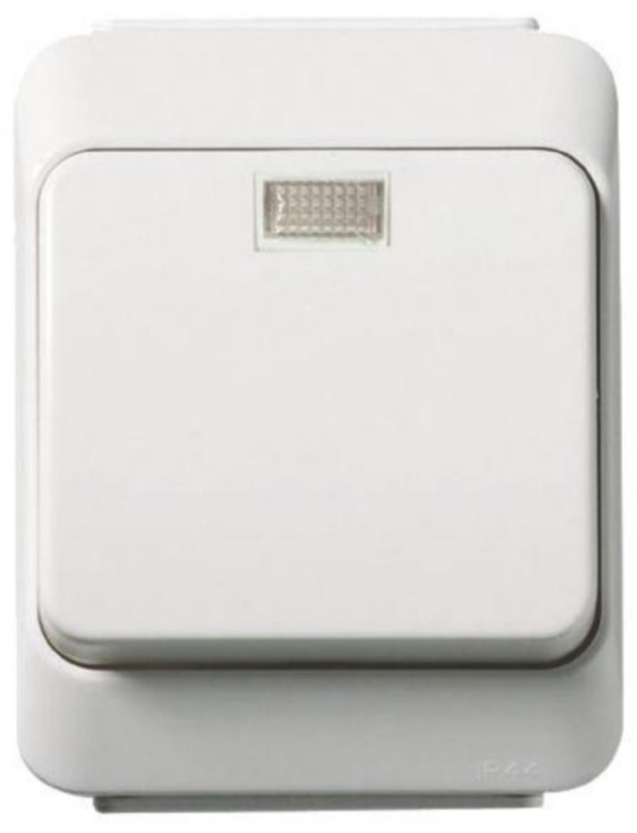 Vipupainike Schneider Electric Artic pinta IP44 - PAINIKE ARTIC 227219078 6T-KYTKIN HOHTOLAMPU