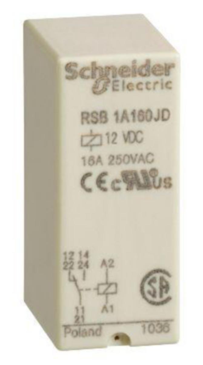 Pistokantarele Schneider Electric Zelio - PISTOKANTARELE ZELIO 12VDC 1C/O 16A
