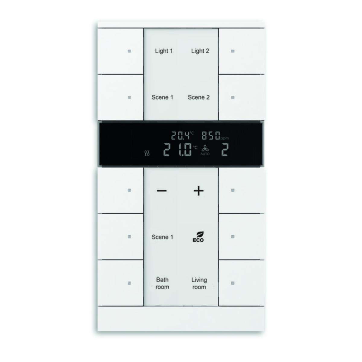 Huonetermostaatti KNX ABB - HUONETERMOSTAATTI KNX ABB 10-OS T CO2 RH% VAL