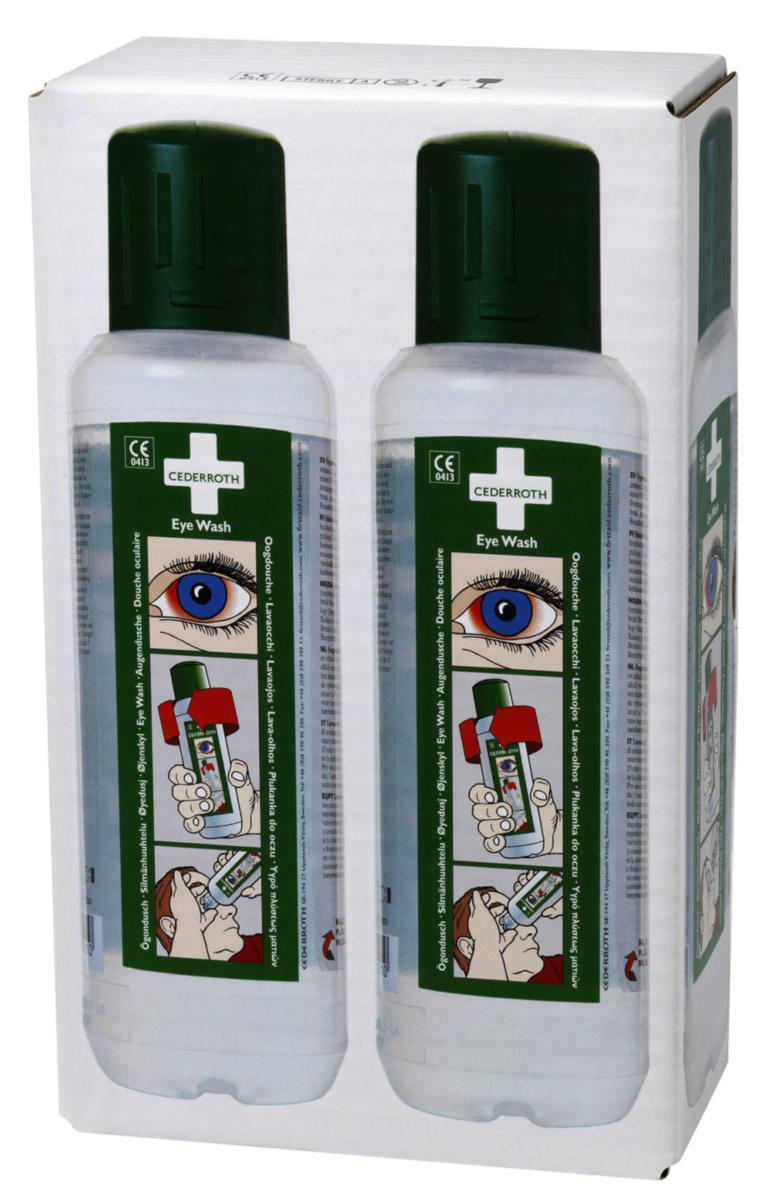 Silmänhuuhtelupullo Cederroth 725200 - SILMÄNHUUHTELUPULLO 2X500 ML CEDERROTH 725200