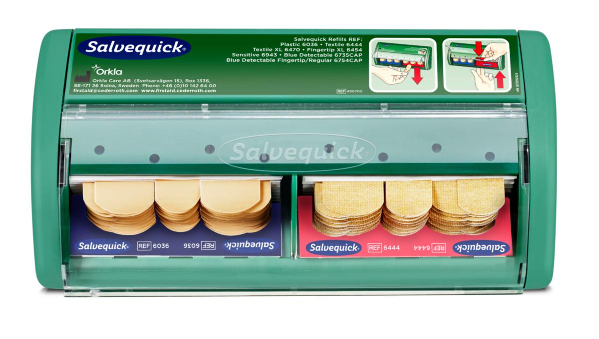 Laastariautomaatti Salvequick 490700 - LAASTARIAUTOMAATTI SALVEQUICK CEDERROTH 490700